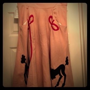 Vintage pink poodle skirt NWT.